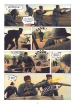 Une page des « Dogues noirs » dessinée par Massiré Tounkara et scénarisée par Christophe Cassiau-Haurie.